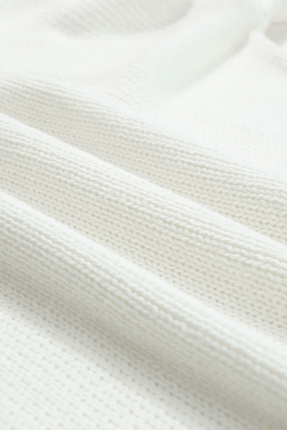 Beige Plus Size Polo Sweater