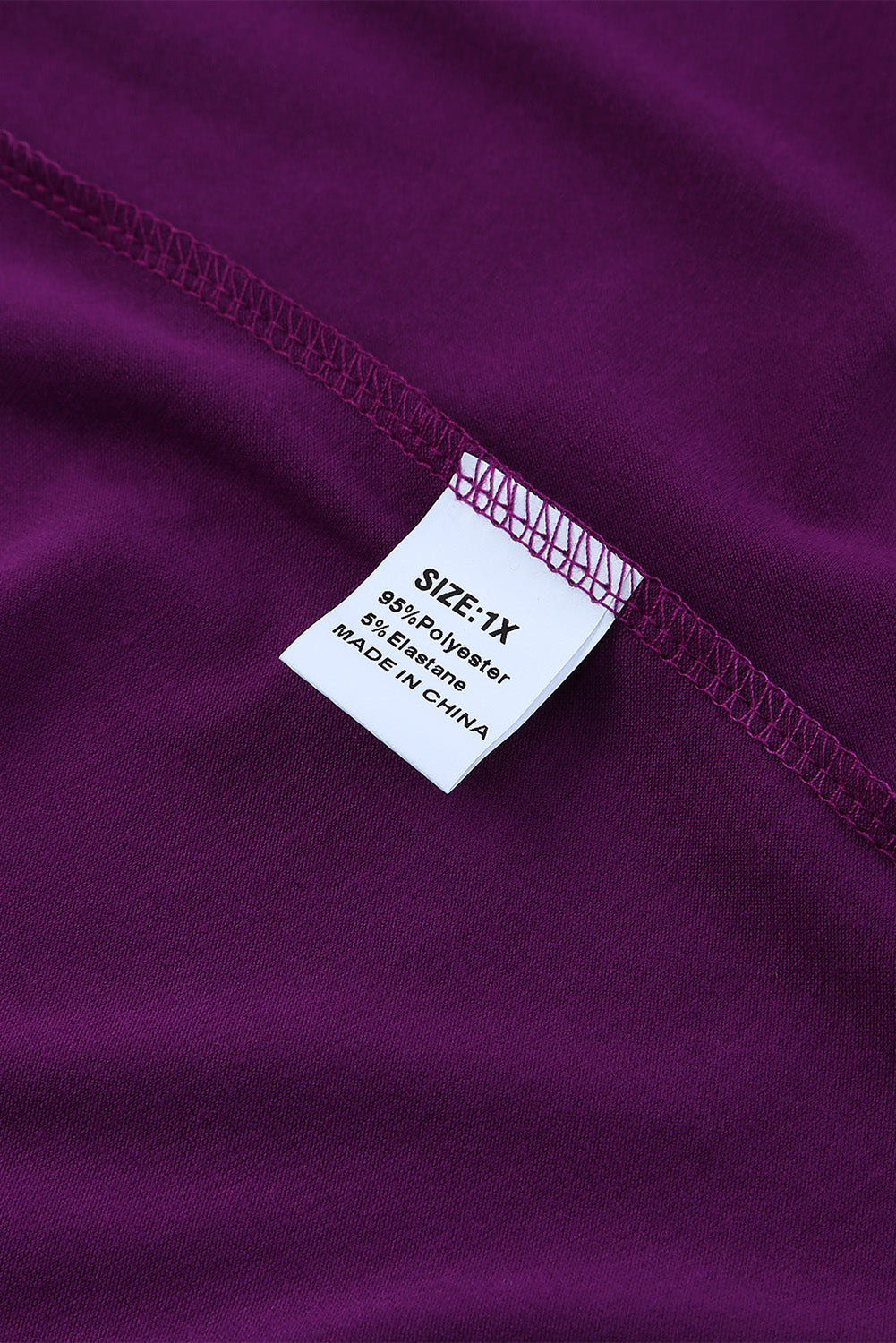 Purple Leopard Striped Color Block Plus Size Top