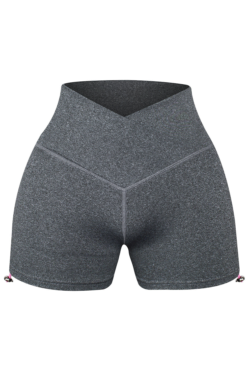 Gray Athletic Gym Butt Lifting Yoga Shorts