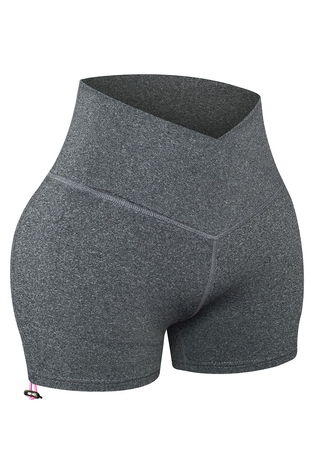 Gray Athletic Gym Butt Lifting Yoga Shorts