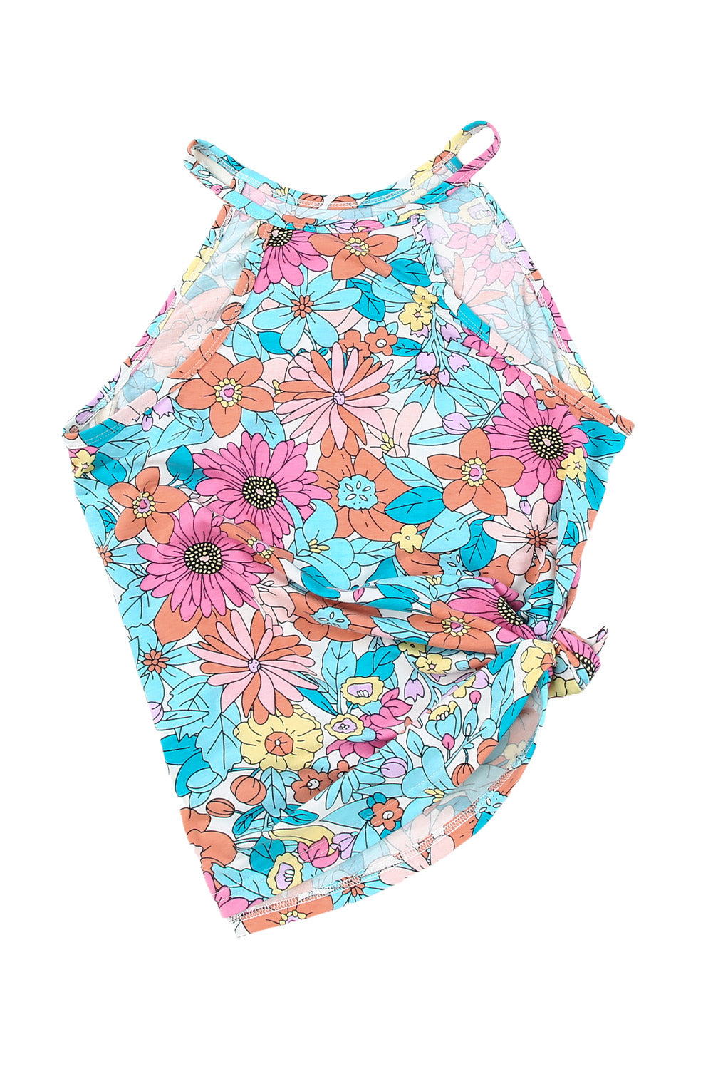 Multicolor Plus Size Floral Print Tank Top